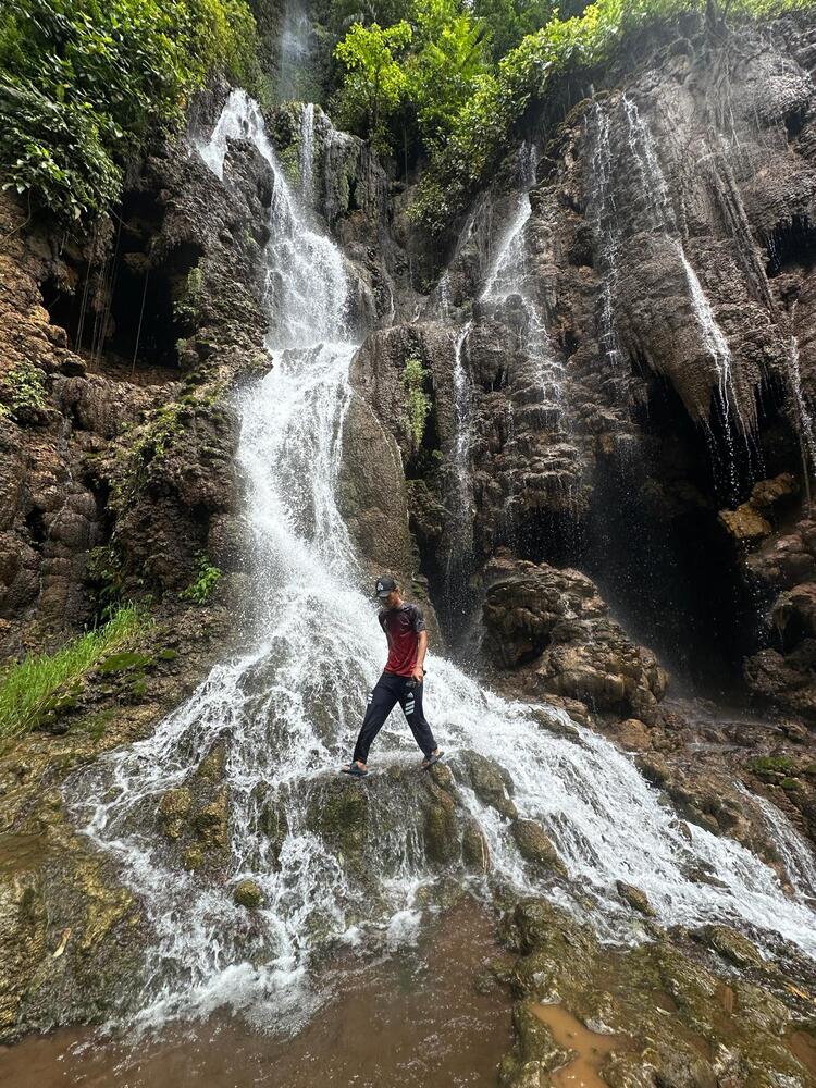 Mokrá cesta ke Goa Tetes u Tumpak Sewu