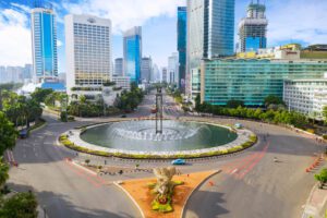Selamat Datang Monument v centru Jakarty