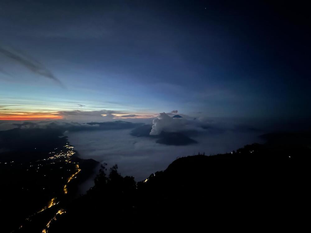 Výhled na Bromo při čekání na východ slunce