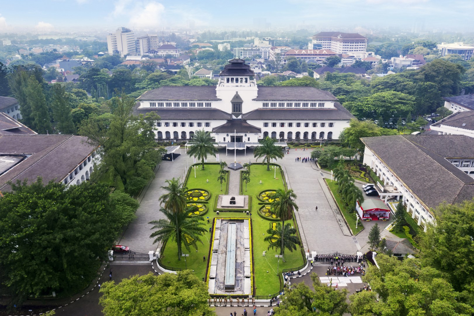 Gedung Sate v Bandungu na západní Jávě